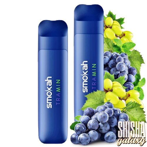 Smokah Smokah Vape - Glamee Mini - Tramin - 10er Packung / Display (Sparset) - Einweg E-Shisha - 700 Züge / Nikotin 20 mg