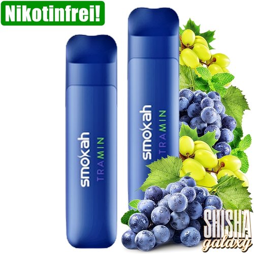 Smokah Smokah Vape - Glamee Mini - Tramin Zero - 10er Packung / Display (Sparset) - Einweg E-Shisha - 700 Züge / Nikotinfrei