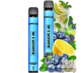 Al Massiva Blaulicht X 4B- 600 Züge / Nikotin 17 mg Al Massiva Blaulicht X 4B- 600 Züge / Nikotin 17 mg
