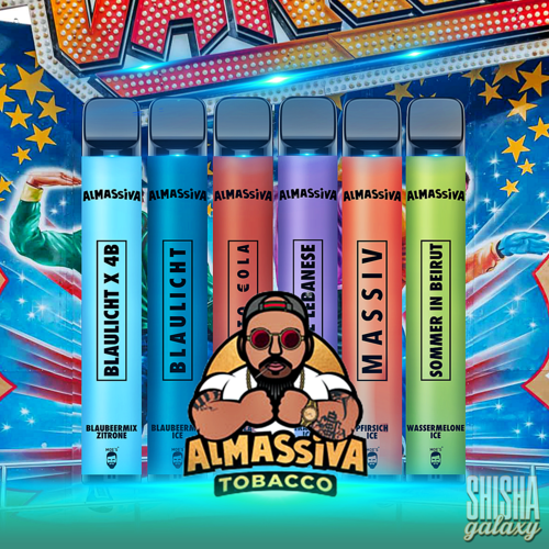 Al Massiva Probierset / Bundle - Alle Al Massiva Sorten - 600 Züge / Nikotin 17 mg Al Massiva Probierset / Bundle - Alle Al Massiva Sorten - 600 Züge / Nikotin 17 mg