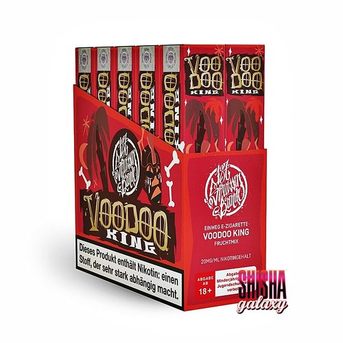 187 Strassenbande 187 Strassenbande - Voodoo King - 10er Packung / Display (Sparset) - Einweg E-Shisha - 600 Züge / Nikotin 20 mg