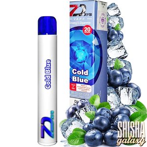 7 Days Platin Cold Blue - 600 Züge / Nikotin 20 mg