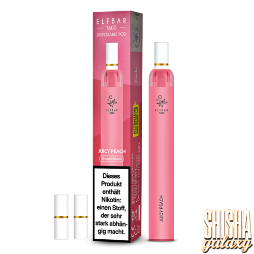 Elf Bar T600 Elf Bar - T600 - Juicy Peach - Einweg E-Shisha - 600 Züge / Nikotin 20 mg