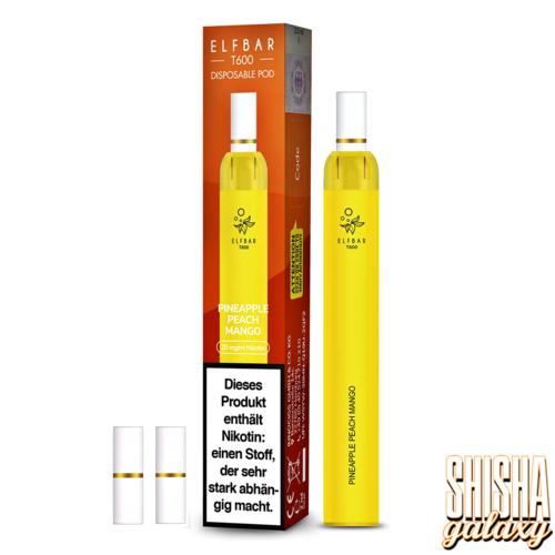 Elf Bar T600 Elf Bar - T600 - Pineapple Peach Mango - Einweg E-Shisha - 600 Züge / Nikotin 20 mg