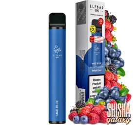 Elfbar Mad Blue - 600 Züge / Nikotin 20 mg Elfbar Mad Blue - 600 Züge / Nikotin 20 mg