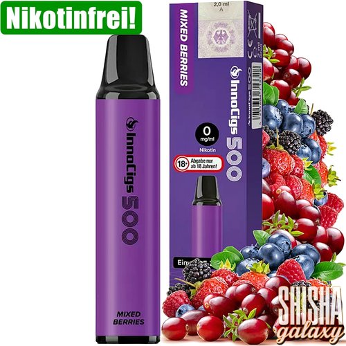 InnoCigs InnoCigs 500 - Mixed Berries - Einweg E-Shisha - 500 Züge / Nikotinfrei