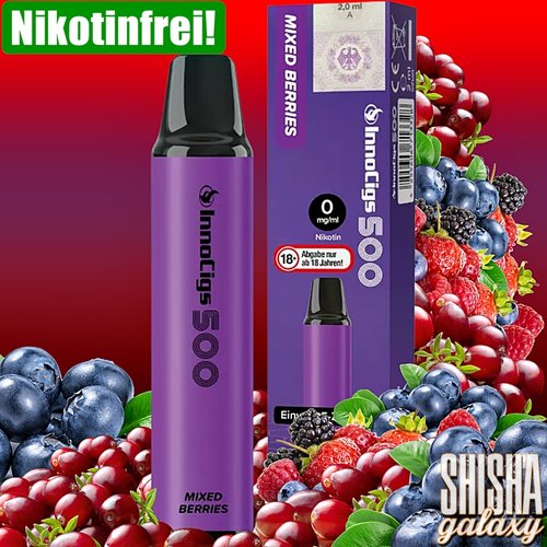 InnoCigs InnoCigs 500 - Mixed Berries - Einweg E-Shisha - 500 Züge / Nikotinfrei