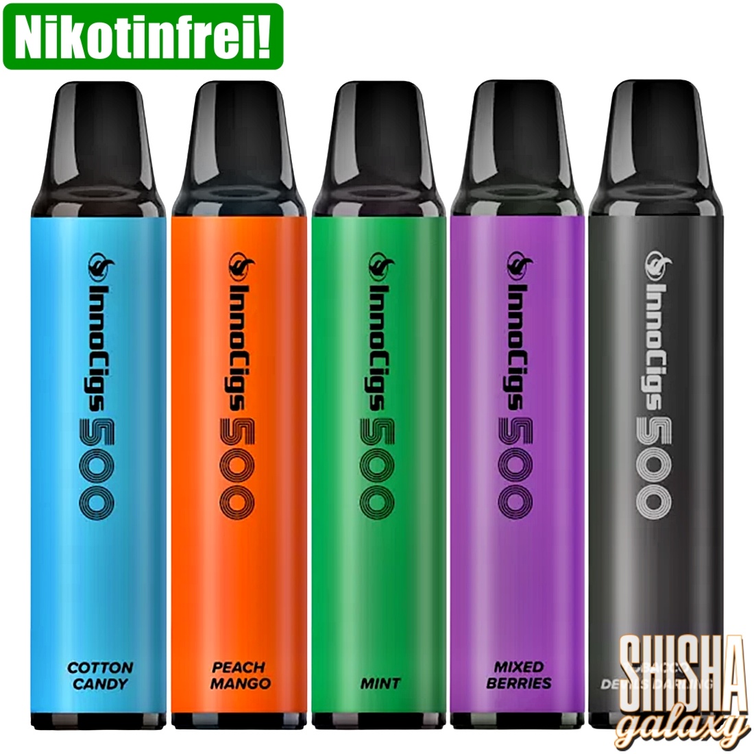 InnoCigs 500 - Probierset / Bundle ohne Nikotin - E-Zigarette 