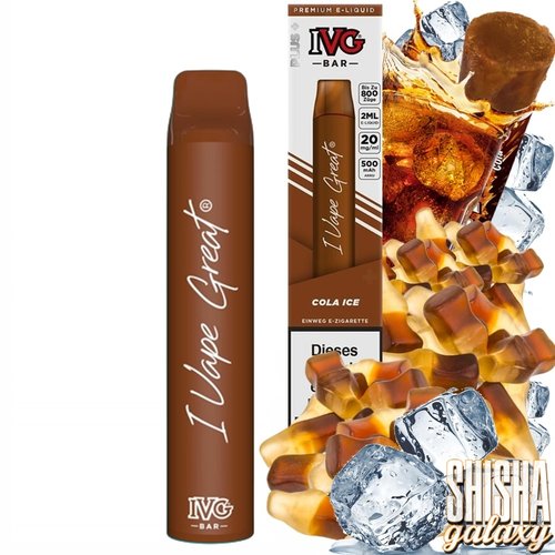 IVG IVG Bar - Cola Ice - Einweg E-Shisha - 800 Züge / Nikotin 20 mg