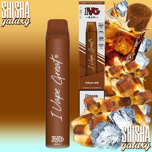 IVG IVG Bar - Cola Ice - Einweg E-Shisha - 800 Züge / Nikotin 20 mg