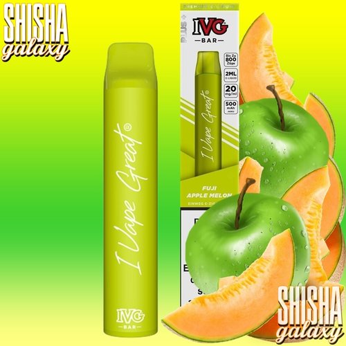 IVG IVG Bar - Fuji Apple Melon - Einweg E-Shisha - 800 Züge / Nikotin 20 mg