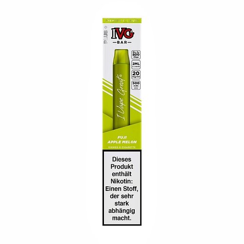 IVG IVG Bar - Fuji Apple Melon - Einweg E-Shisha - 800 Züge / Nikotin 20 mg