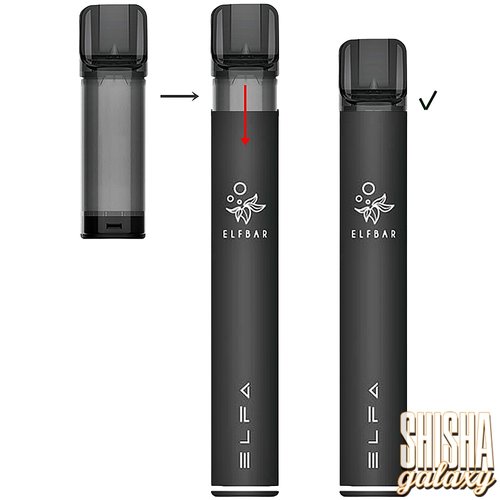 Elf Bar Elf Bar - ELFA - Prefilled Pod Kit - Akku 500 mAh - Orange (Wiederaufladbare Mehrweg E-Zigarette)