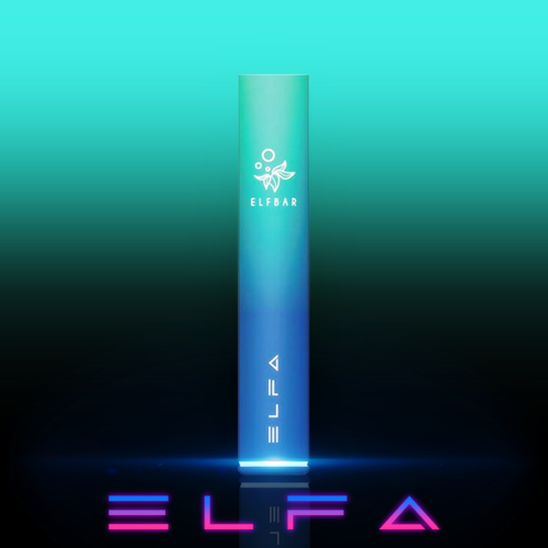 Elf Bar Elf Bar - ELFA - Prefilled Pod Kit - Akku 500 mAh - Aurora Blue (Wiederaufladbare Mehrweg E-Zigarette)