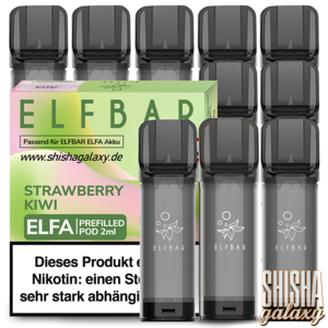 Elf Bar ELFA - Strawberry Kiwi - Liquid Pod - Nikotin 20 mg - 10er Pack