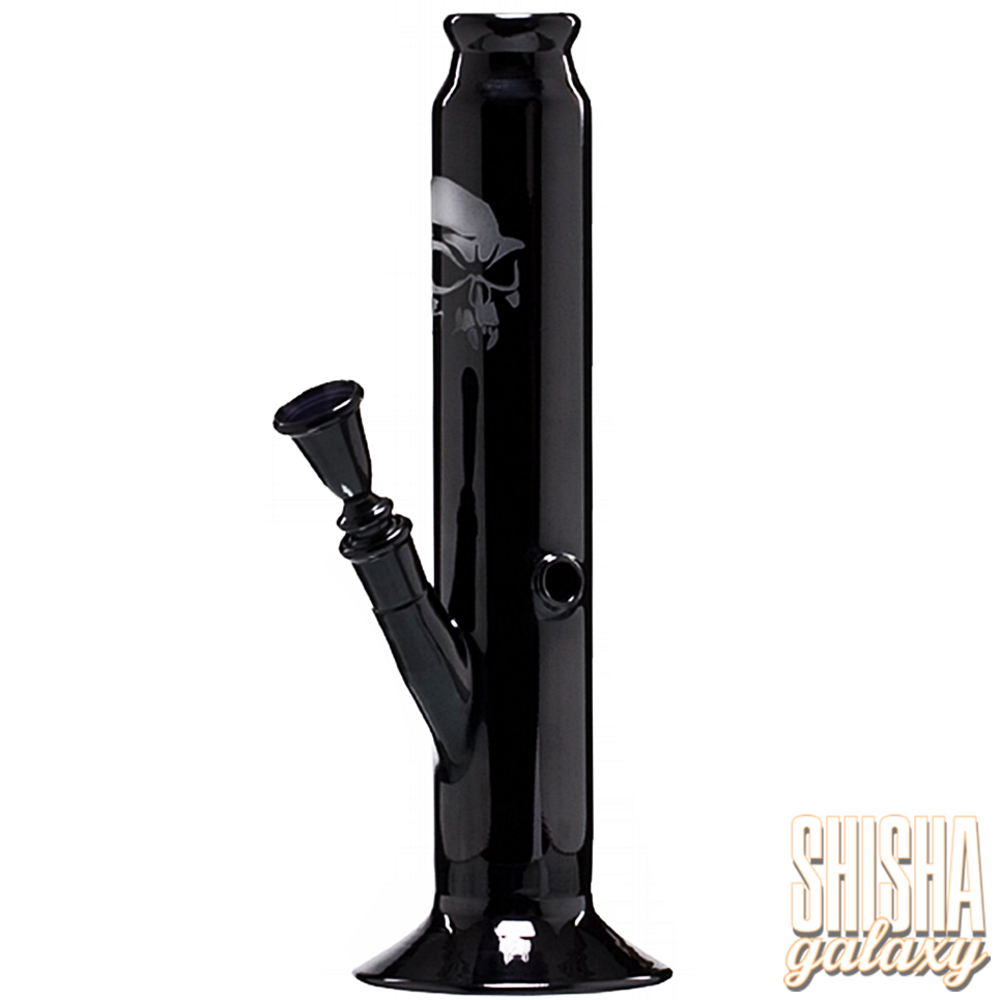 Bongstarz Bongstarz - Glasbong - Black Art Skull - 32 cm - 18/8er Schliff Bongstarz Bongstarz - Glasbong - Black Art Skull - 32 cm - 18/8er Schliff