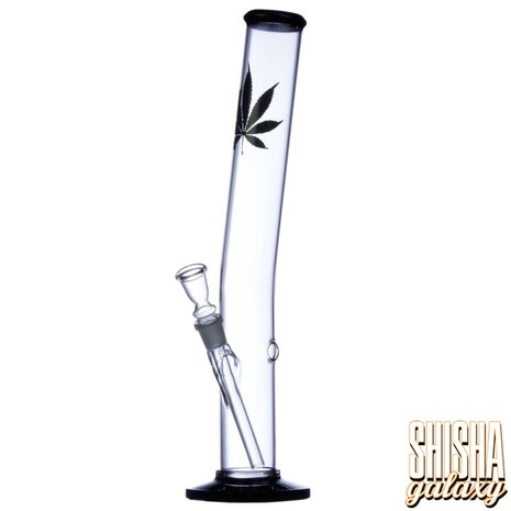Leaf & Multicolor Leaf & Multicolor - Glasbong - Bent Bottom Black - 43 cm - 18/8er Schliff Leaf & Multicolor Leaf & Multicolor - Glasbong - Bent Bottom Black - 43 cm - 18/8er Schliff