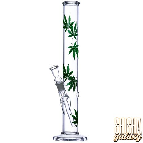 Leaf & Multicolor Leaf & Multicolor - Glasbong - Mint Green Blossom - 40 cm - 18/8er Schliff Leaf & Multicolor Leaf & Multicolor - Glasbong - Mint Green Blossom - 40 cm - 18/8er Schliff