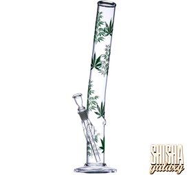 Leaf & Multicolor Glasbong - Big - Tropical - 46 cm - 18/8er Schliff Leaf & Multicolor Glasbong - Big - Tropical - 46 cm - 18/8er Schliff