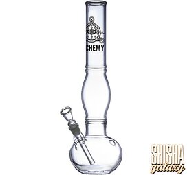 Leaf & Multicolor Glasbong - Round - 42 cm - 18/8er Schliff Leaf & Multicolor Glasbong - Round - 42 cm - 18/8er Schliff