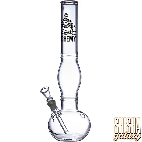 Leaf & Multicolor Alchemy - Glasbong - Round - 42 cm - 18/8er Schliff Leaf & Multicolor Alchemy - Glasbong - Round - 42 cm - 18/8er Schliff