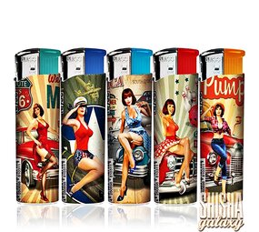 Nass Pin Up Girls - Elektrische Feuerzeuge - 5er Pack / Bundle Nass Pin Up Girls - Elektrische Feuerzeuge - 5er Pack / Bundle