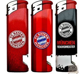 Curly FC Bayern - Elektrische Feuerzeuge + Flaschenöffner - 3er Pack / Bundle