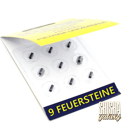 Clipper 9 Feuersteine - Universal für Clipper Feuerzeuge - 9er Pack