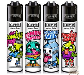 Clipper Zombie Food - Feuerzeuge - 4er Set (Classic Large) Clipper Zombie Food - Feuerzeuge - 4er Set (Classic Large)