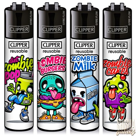 Clipper Clipper - Zombie Food - Feuerzeuge - 4er Set (Classic Large) Clipper Clipper - Zombie Food - Feuerzeuge - 4er Set (Classic Large)