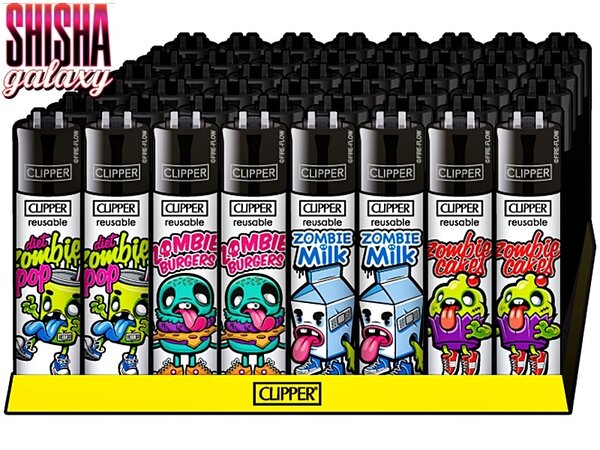 Clipper Clipper - Zombie Food - Feuerzeuge - 4er Set (Classic Large) Clipper Clipper - Zombie Food - Feuerzeuge - 4er Set (Classic Large)