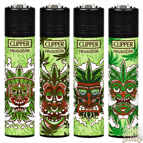 Clipper Clipper - Tiki Mask - Feuerzeuge - 4er Set (Classic Large)