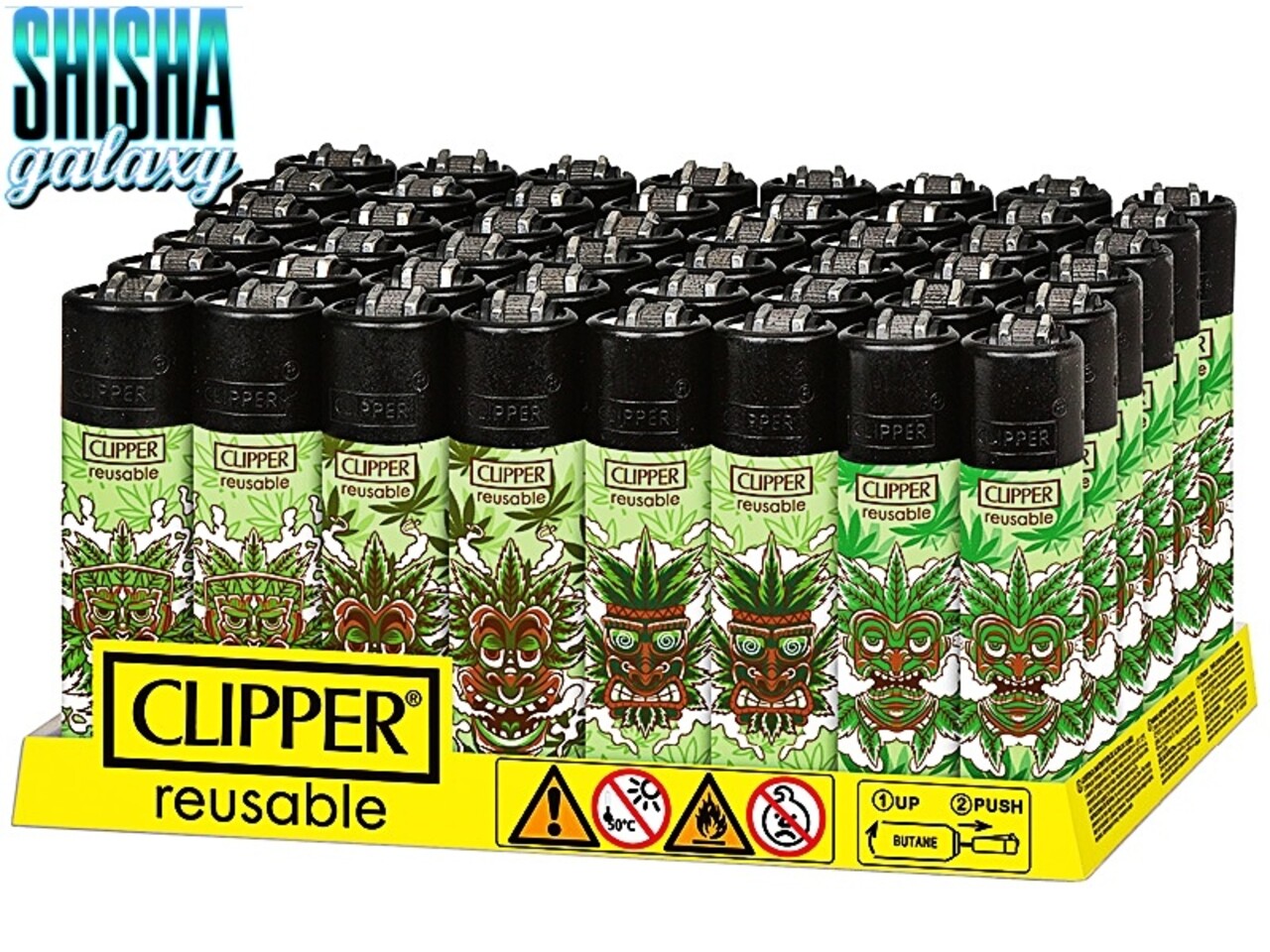 Clipper Clipper - Tiki Mask - Feuerzeuge - 4er Set (Classic Large)