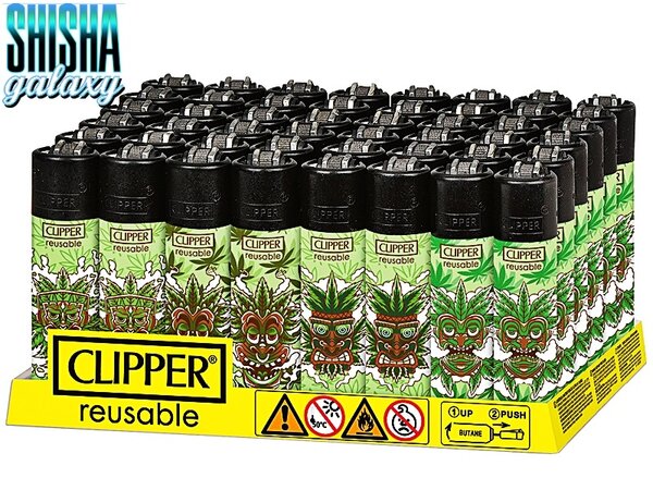 Clipper Clipper - Tiki Mask - Feuerzeuge - 4er Set (Classic Large)