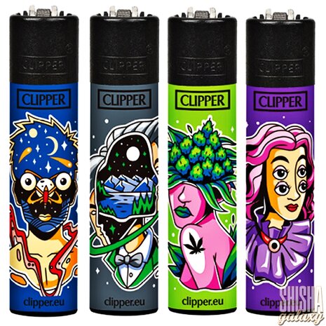 Clipper Clipper - Surreal 2 - Feuerzeuge - 4er Set (Classic Large) Clipper Clipper - Surreal 2 - Feuerzeuge - 4er Set (Classic Large)