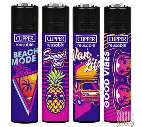 Clipper Summer - Feuerzeuge - 4er Set (Classic Large) Clipper Summer - Feuerzeuge - 4er Set (Classic Large)