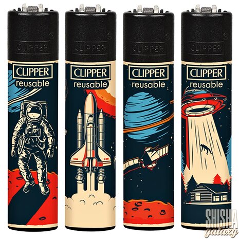 Clipper Clipper - Space - Feuerzeuge - 4er Set (Classic Large) Clipper Clipper - Space - Feuerzeuge - 4er Set (Classic Large)