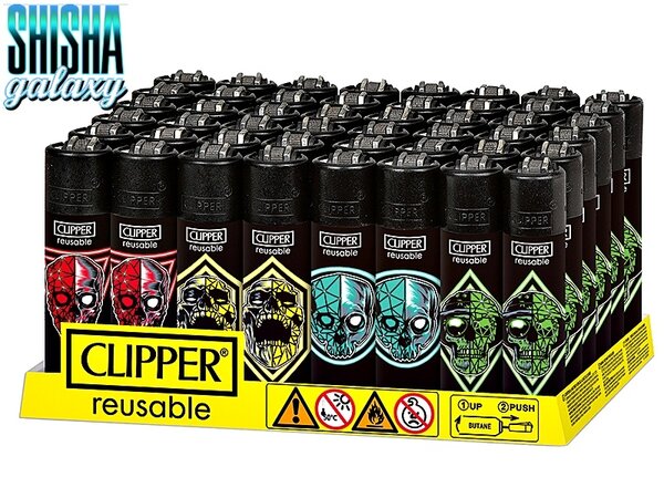 Clipper Clipper - Skulls 20 - Feuerzeuge - 4er Set (Classic Large) Clipper Clipper - Skulls 20 - Feuerzeuge - 4er Set (Classic Large)