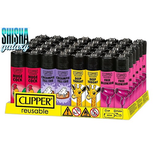Clipper Clipper - Porn Slogan - Feuerzeuge - 4er Set (Classic Large)