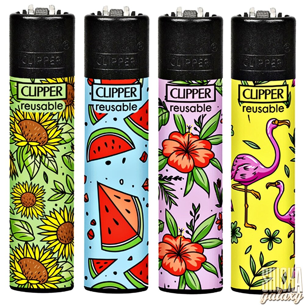 Clipper Clipper - Paradise Pattern - Feuerzeuge - 4er Set (Classic Large)
