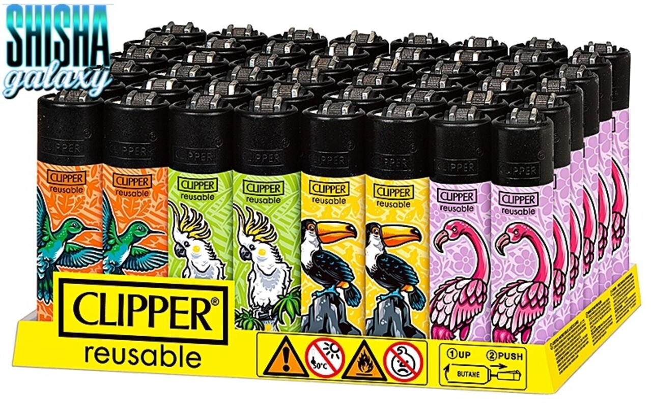 Clipper Clipper - Paradiesvögel - Feuerzeuge - 4er Set (Classic Large)