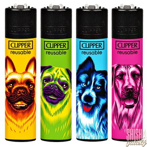 Clipper Hunde - Feuerzeuge - 4er Set (Classic Large)