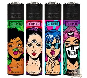 Clipper Girlz - Feuerzeuge - 4er Set (Classic Large) Clipper Girlz - Feuerzeuge - 4er Set (Classic Large)