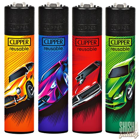 Clipper Clipper - Cars - Feuerzeuge - 4er Set (Classic Large) Clipper Clipper - Cars - Feuerzeuge - 4er Set (Classic Large)