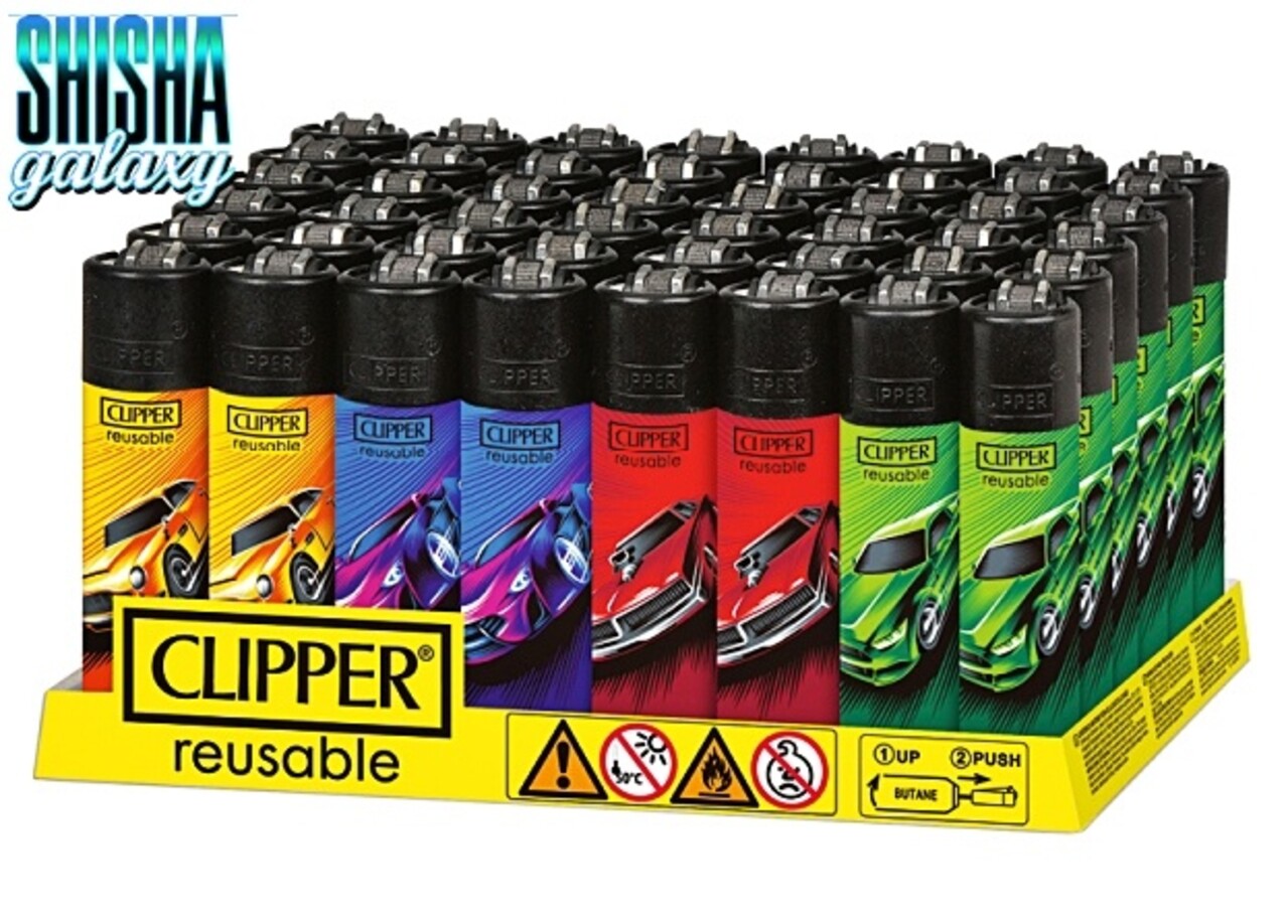 Clipper Clipper - Cars - Feuerzeuge - 4er Set (Classic Large) Clipper Clipper - Cars - Feuerzeuge - 4er Set (Classic Large)