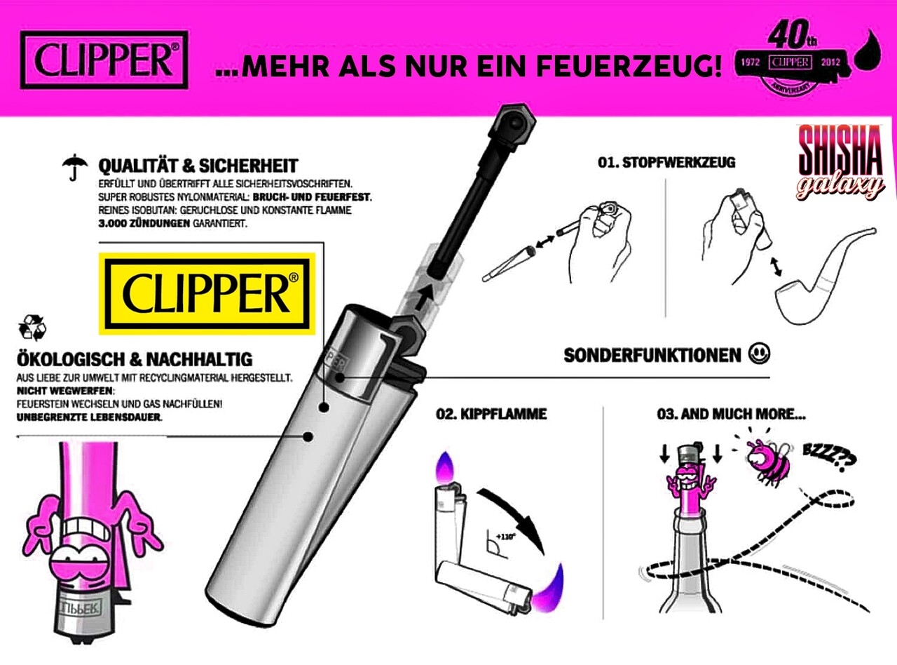 Clipper Clipper - Best Friends 3 - Feuerzeuge - 4er Set (Classic Large)