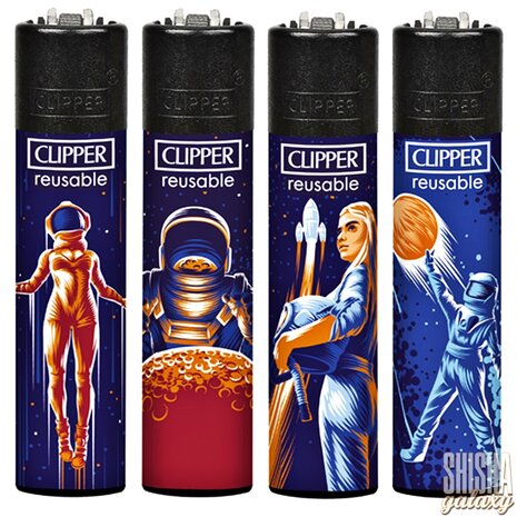 Clipper Clipper - Astronauten 2 - Feuerzeuge - 4er Set (Classic Large)