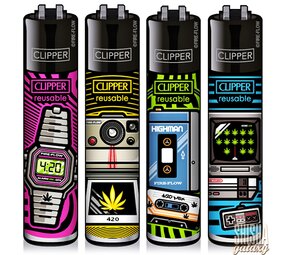 Clipper 420 Retro - Feuerzeuge - 4er Set (Classic Large) Clipper 420 Retro - Feuerzeuge - 4er Set (Classic Large)