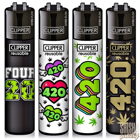 Clipper Clipper - 420 Collection - Feuerzeuge - 4er Set (Classic Large)