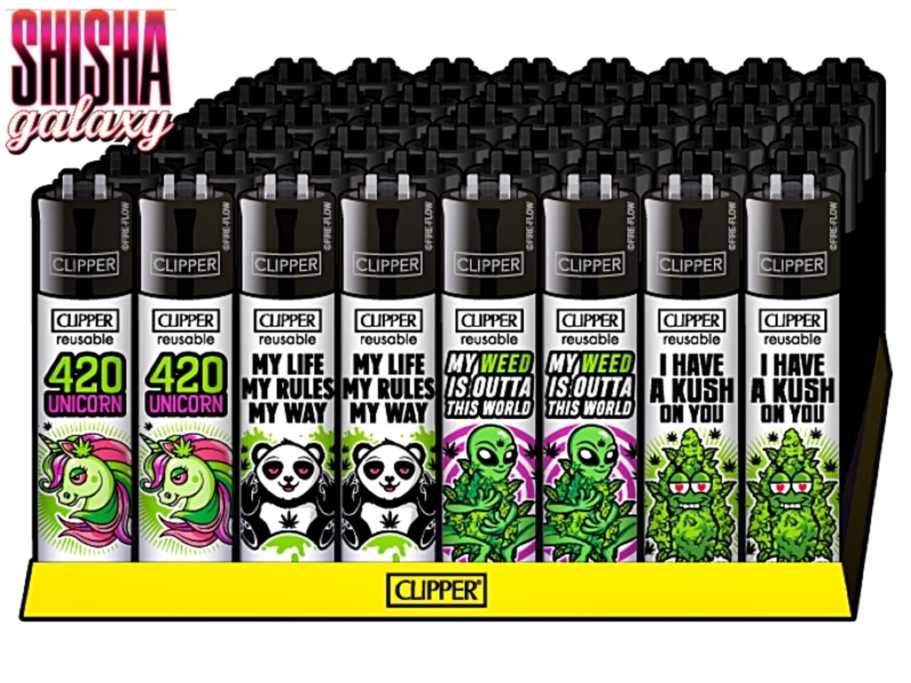 Clipper Clipper - 420 Mix 4 - Feuerzeuge - 4er Set (Classic Large)